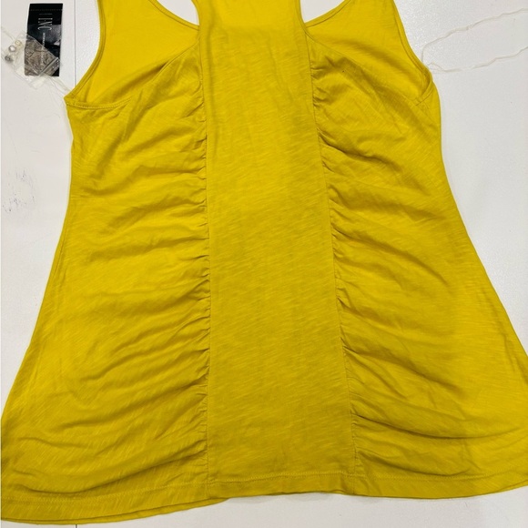 INC International Concepts Sleeveless Yellow Embellished Top size Large - Picture 7 of 9